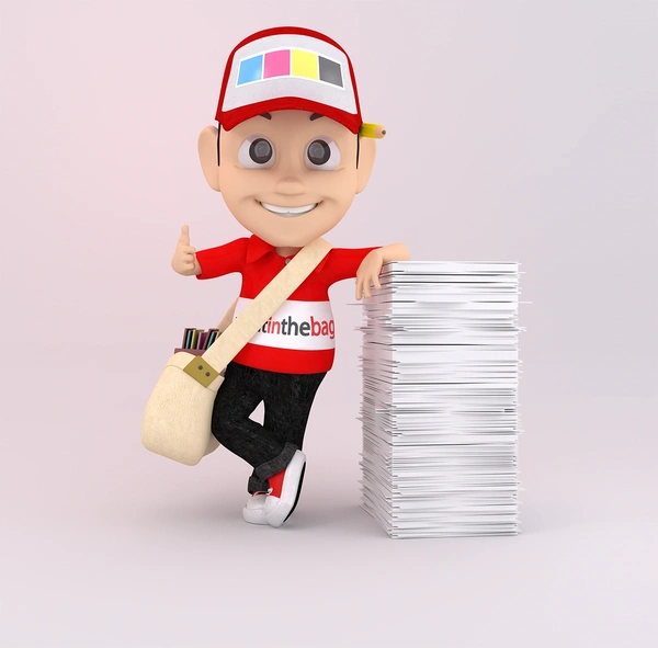 print in the bag mascot
